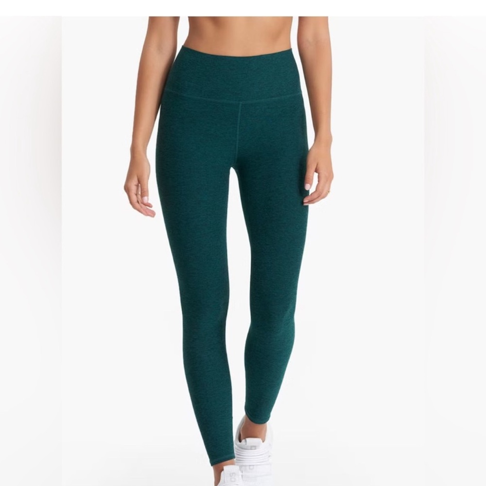 Vuori Deep Green High-Waisted Leggings